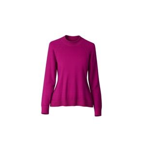 Quince Womens Organic Cotton Sweater Size Small Pink Scandi Indie Lightweight